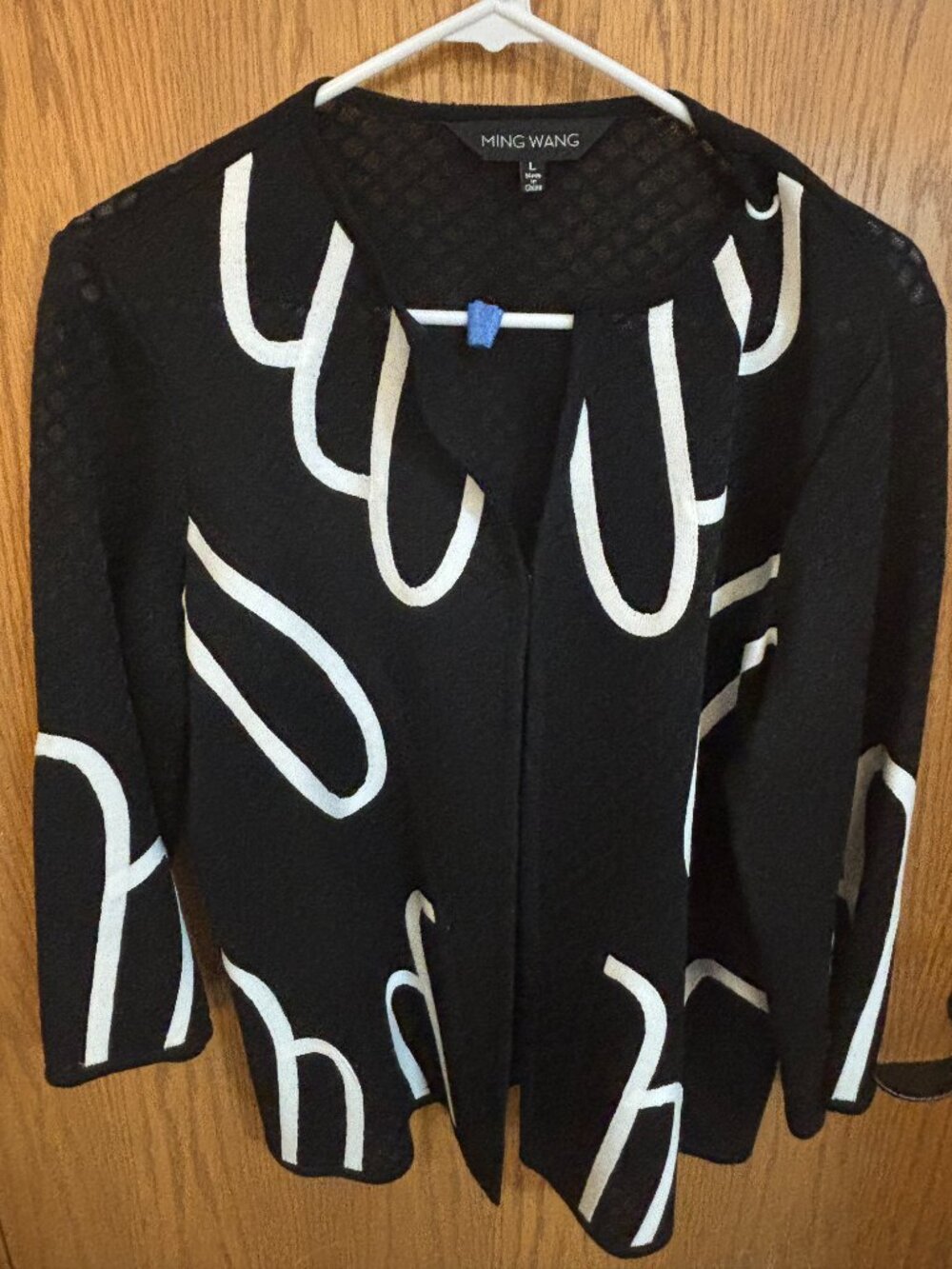 Black and White  Ming Wang Large Jacket